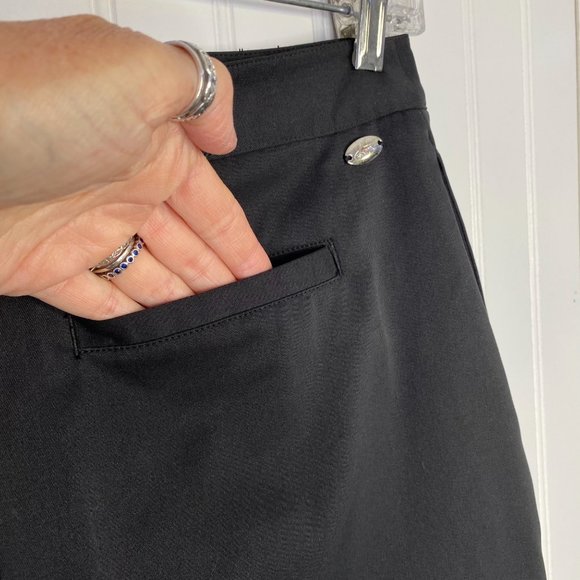 GREG NORMAN Contemporary Striped Skort Skirt L - Picture 4 of 11